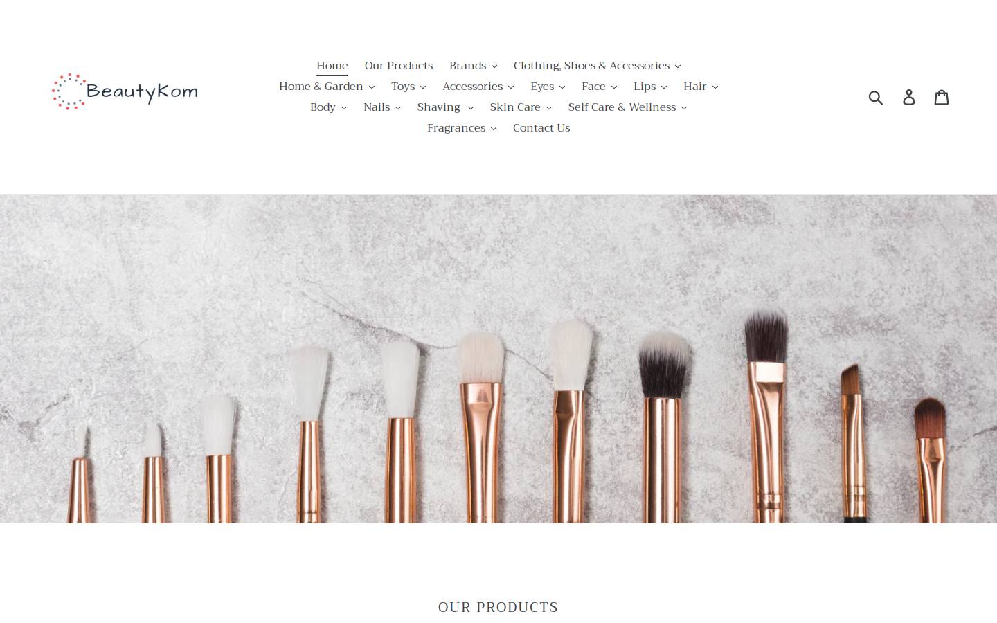 beautykom.com homepage screenshot