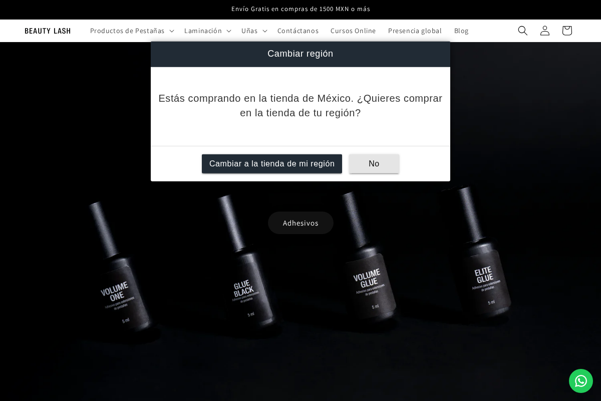 BEAUTY LASH México homepage screenshot