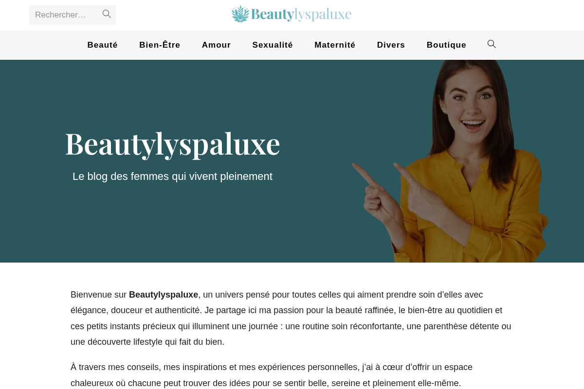 beautylyspaluxe.fr homepage screenshot