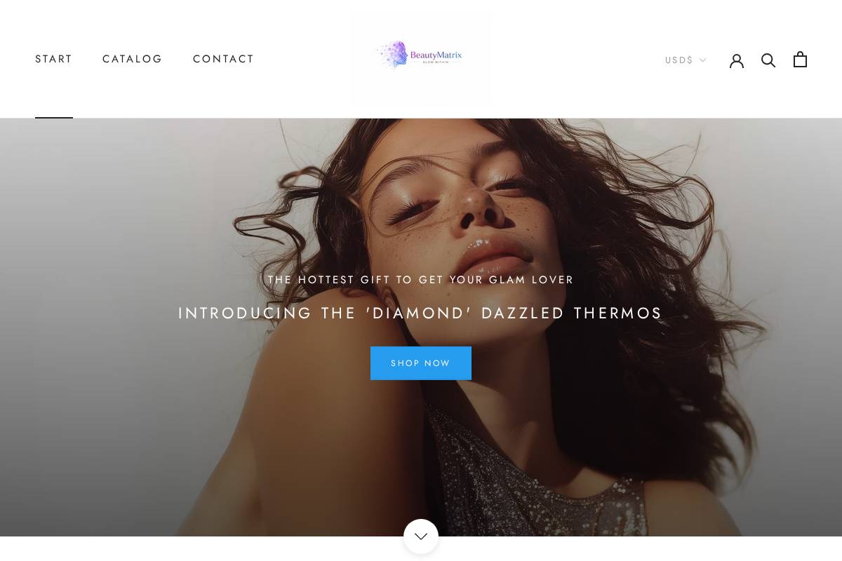 beautymatrix.store homepage screenshot