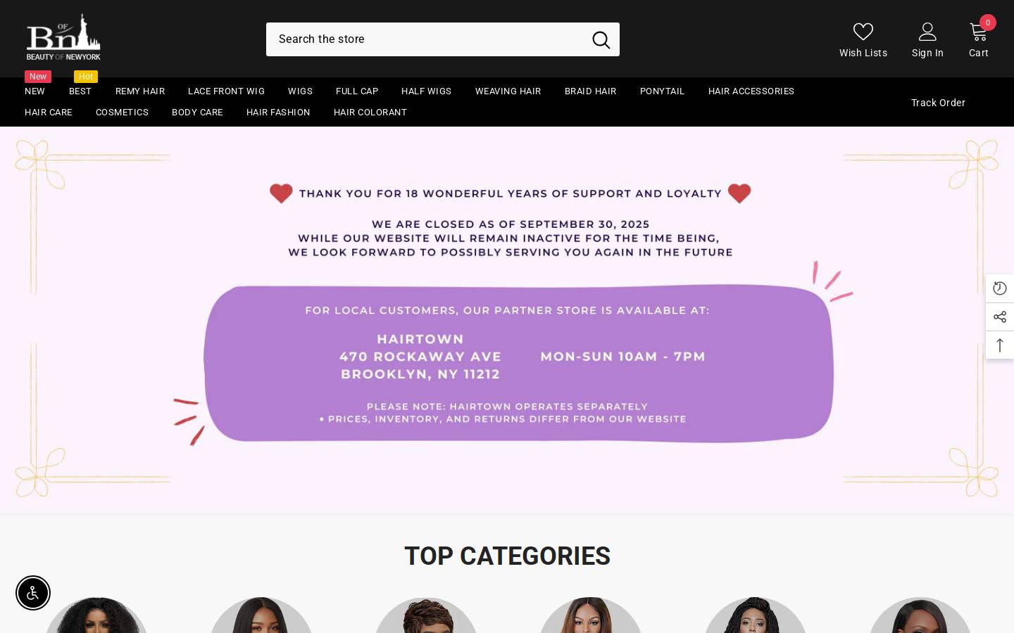 Beautyofnewyork homepage screenshot
