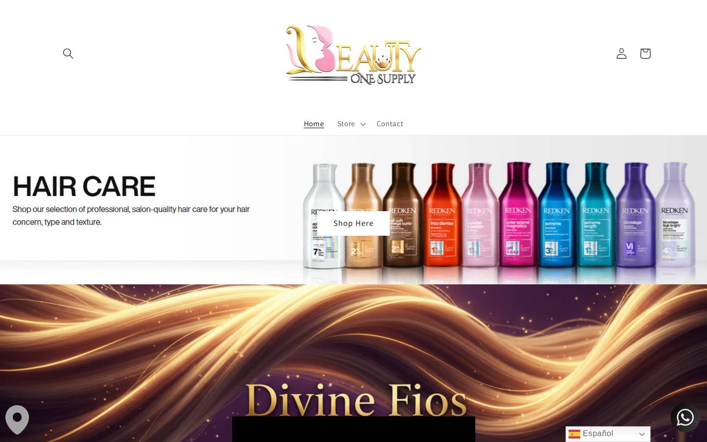 beautyonesupplypr.com homepage screenshot