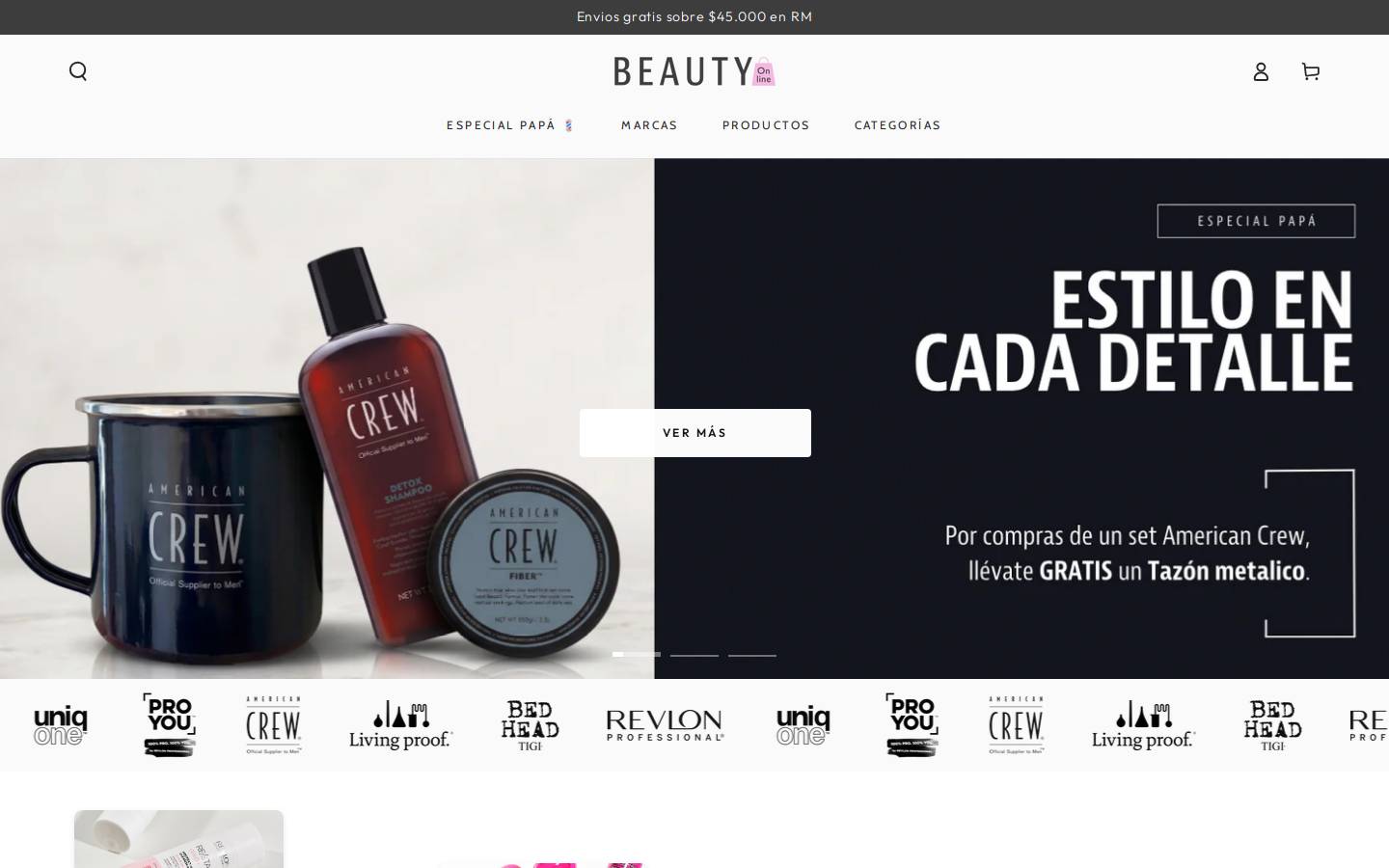 beautyonline.cl homepage screenshot
