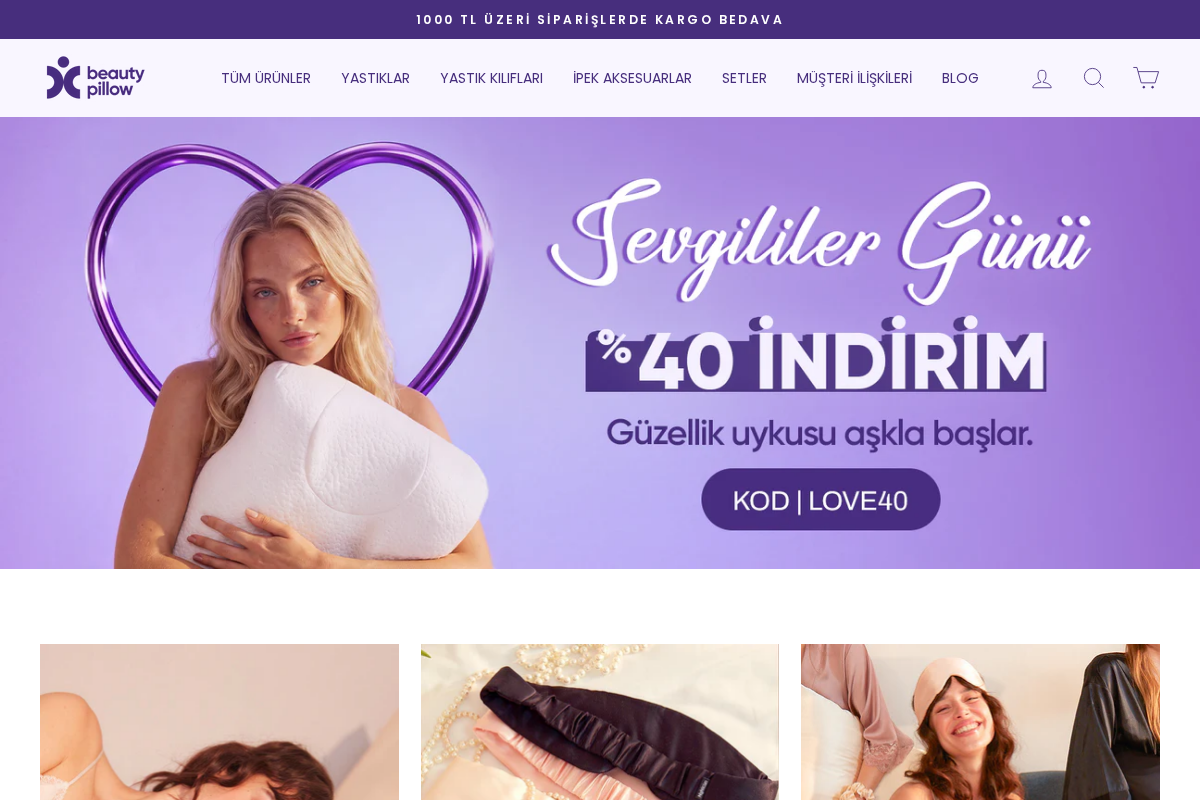 Beautypillow homepage screenshot