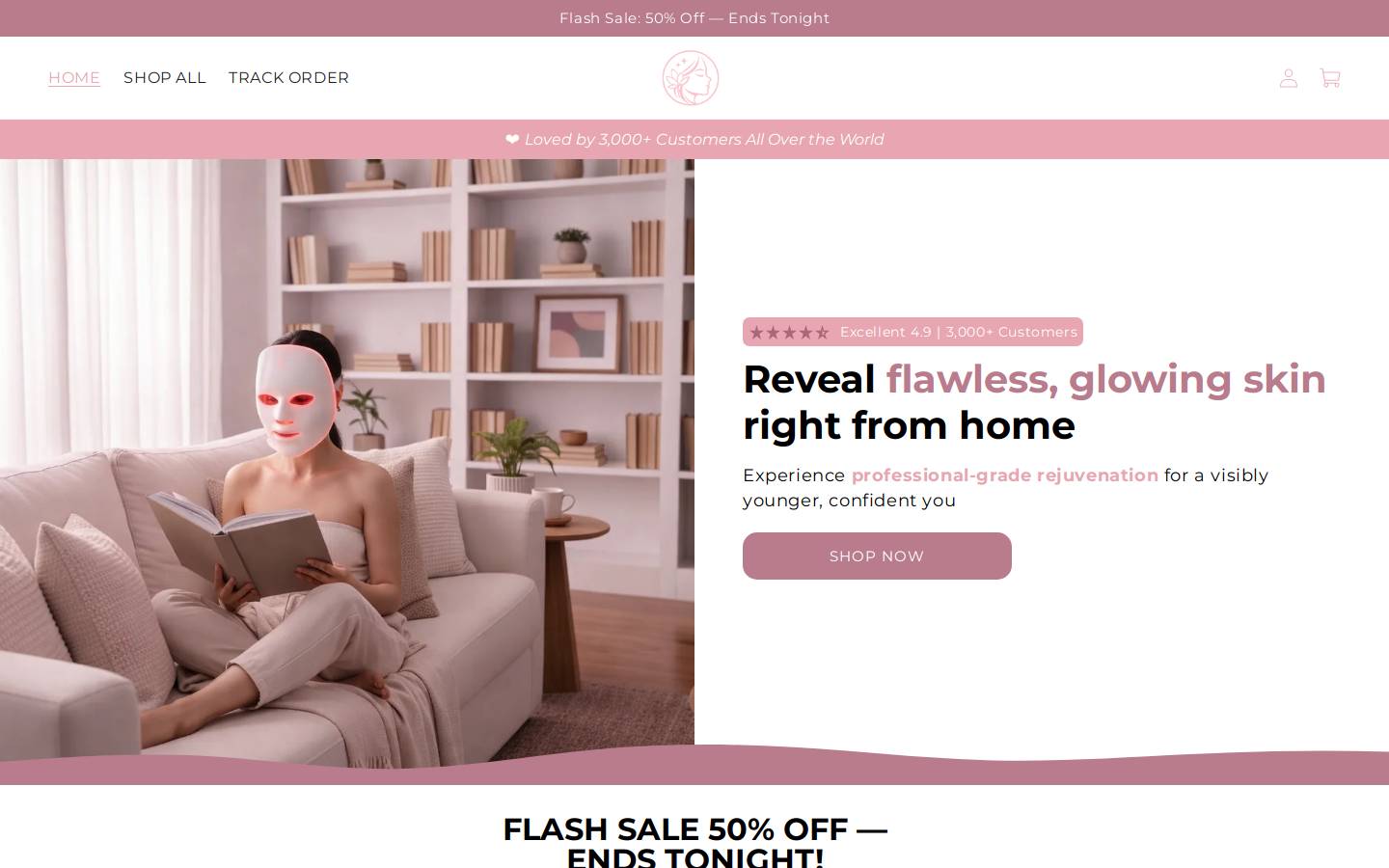 beautysecret.us homepage screenshot