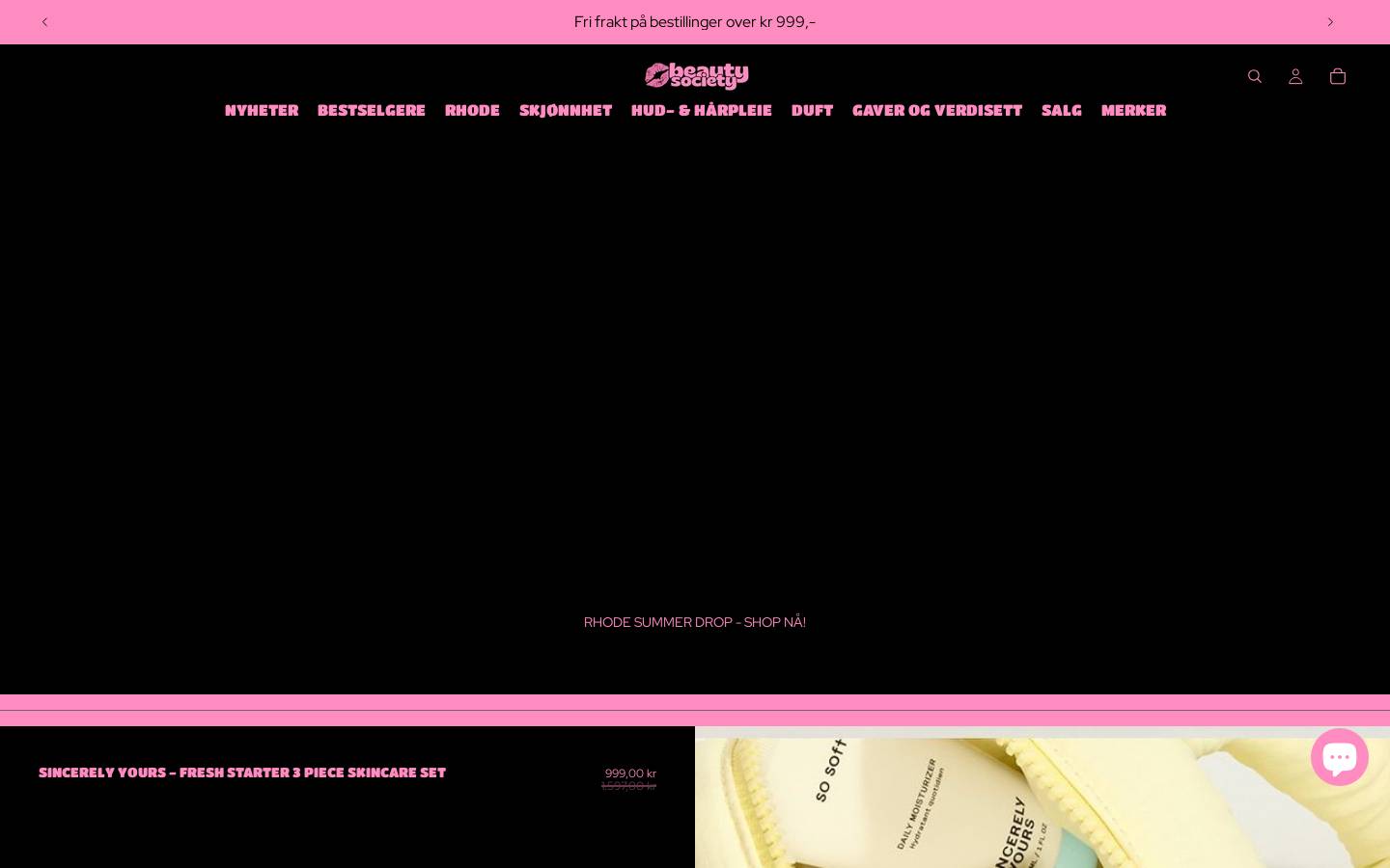 Beautysociety homepage screenshot