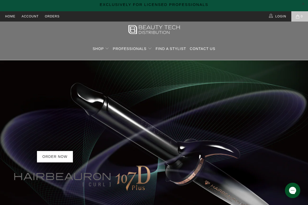 beautytechdistribution.com homepage screenshot