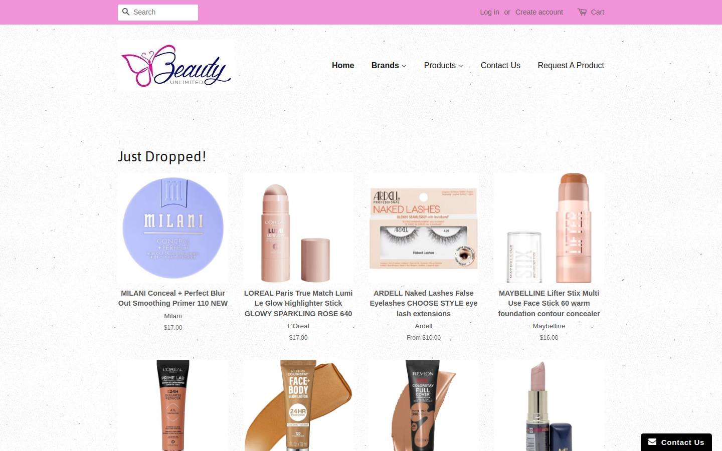 beautyunlimitedaustralia.com.au homepage screenshot