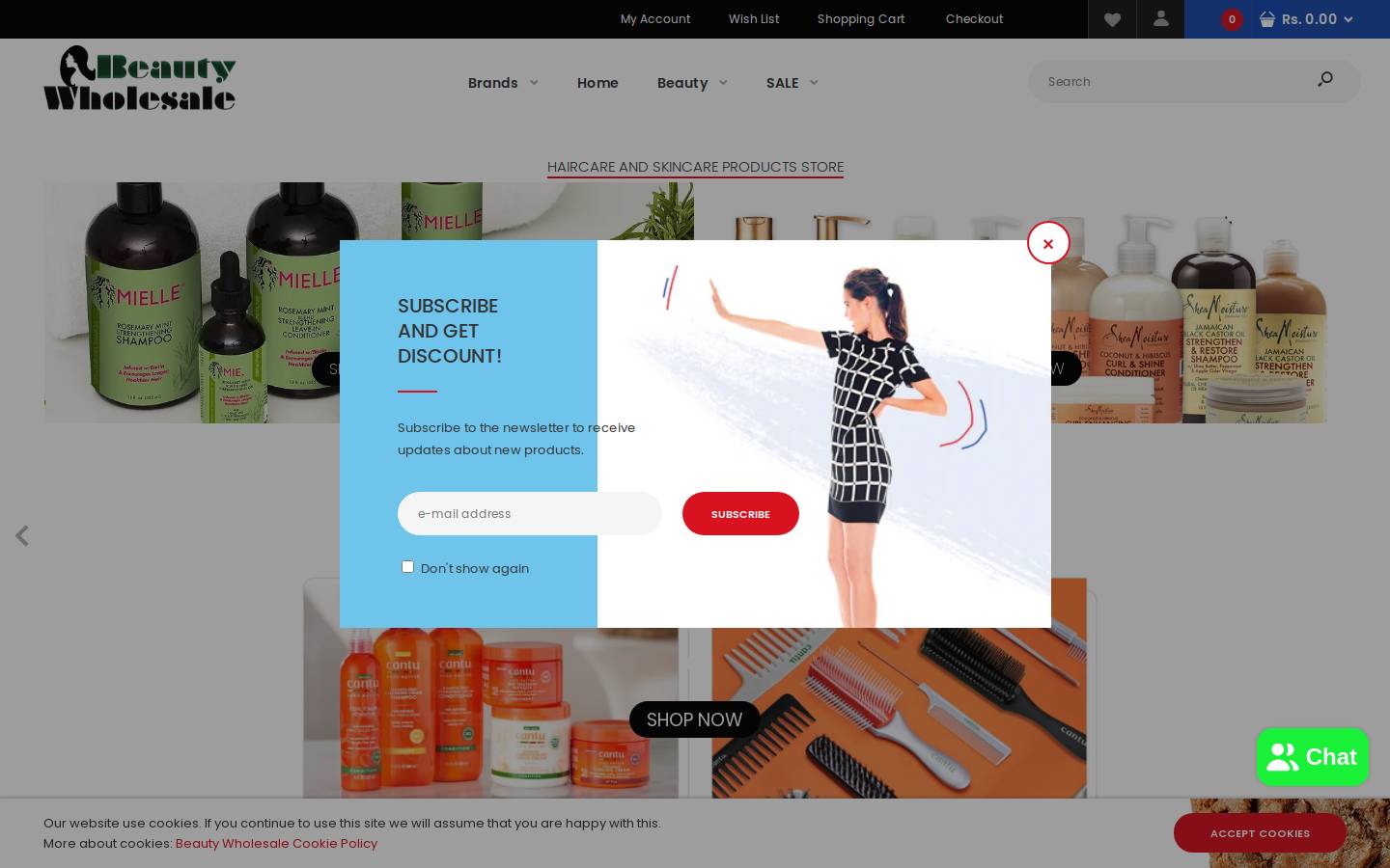 beautywholesale.in homepage screenshot