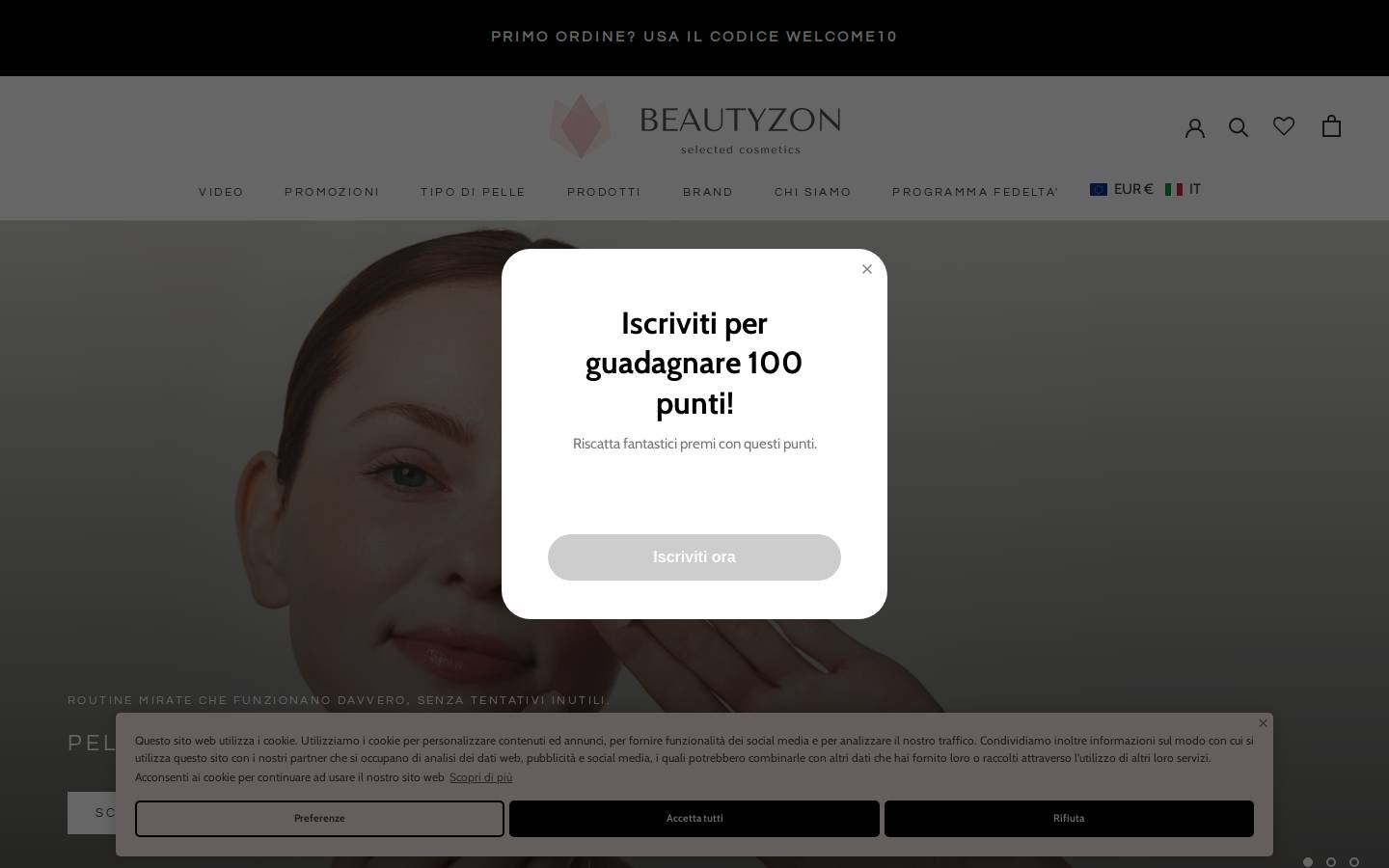 Beautyzon homepage screenshot