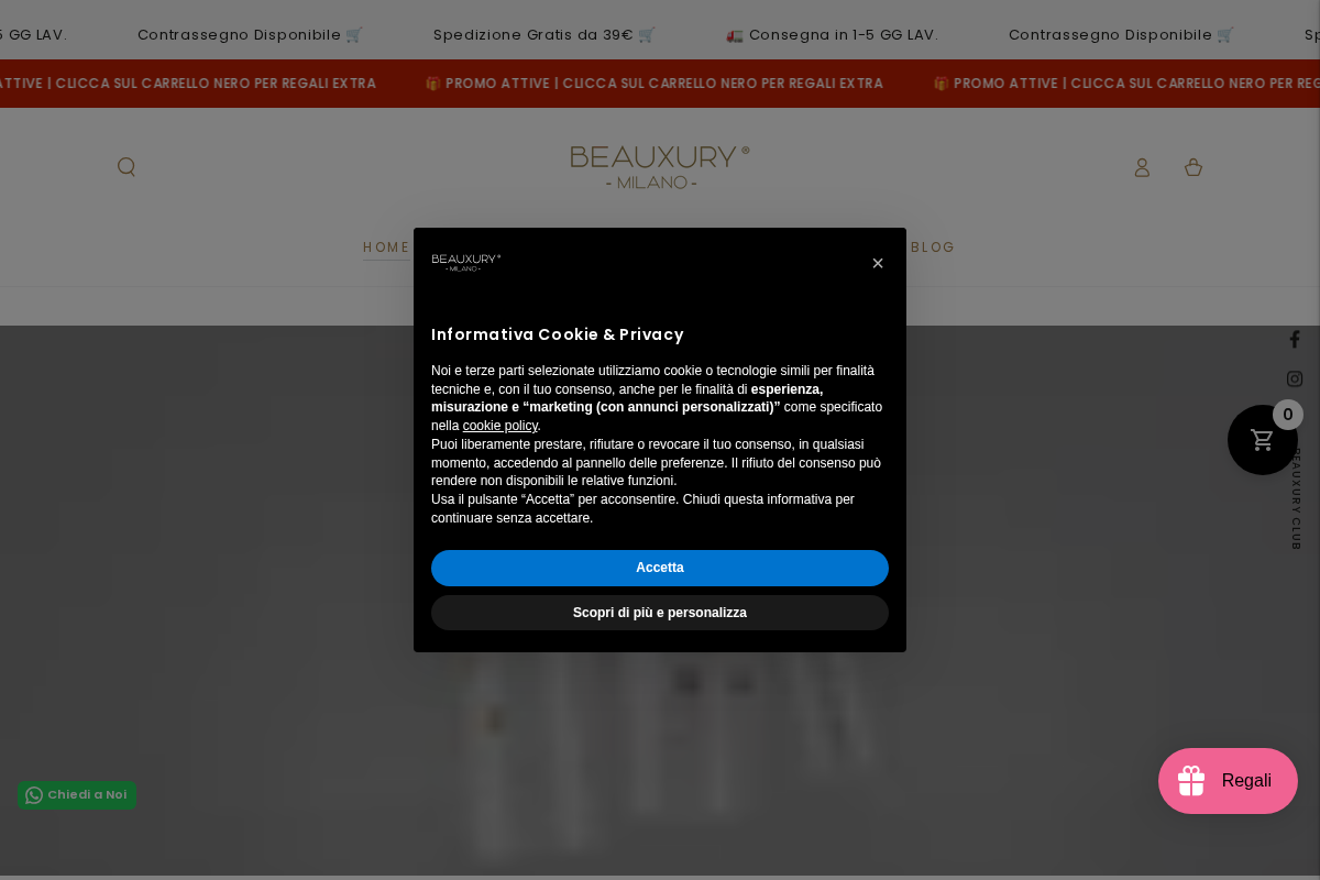 Beauxury Milano homepage screenshot