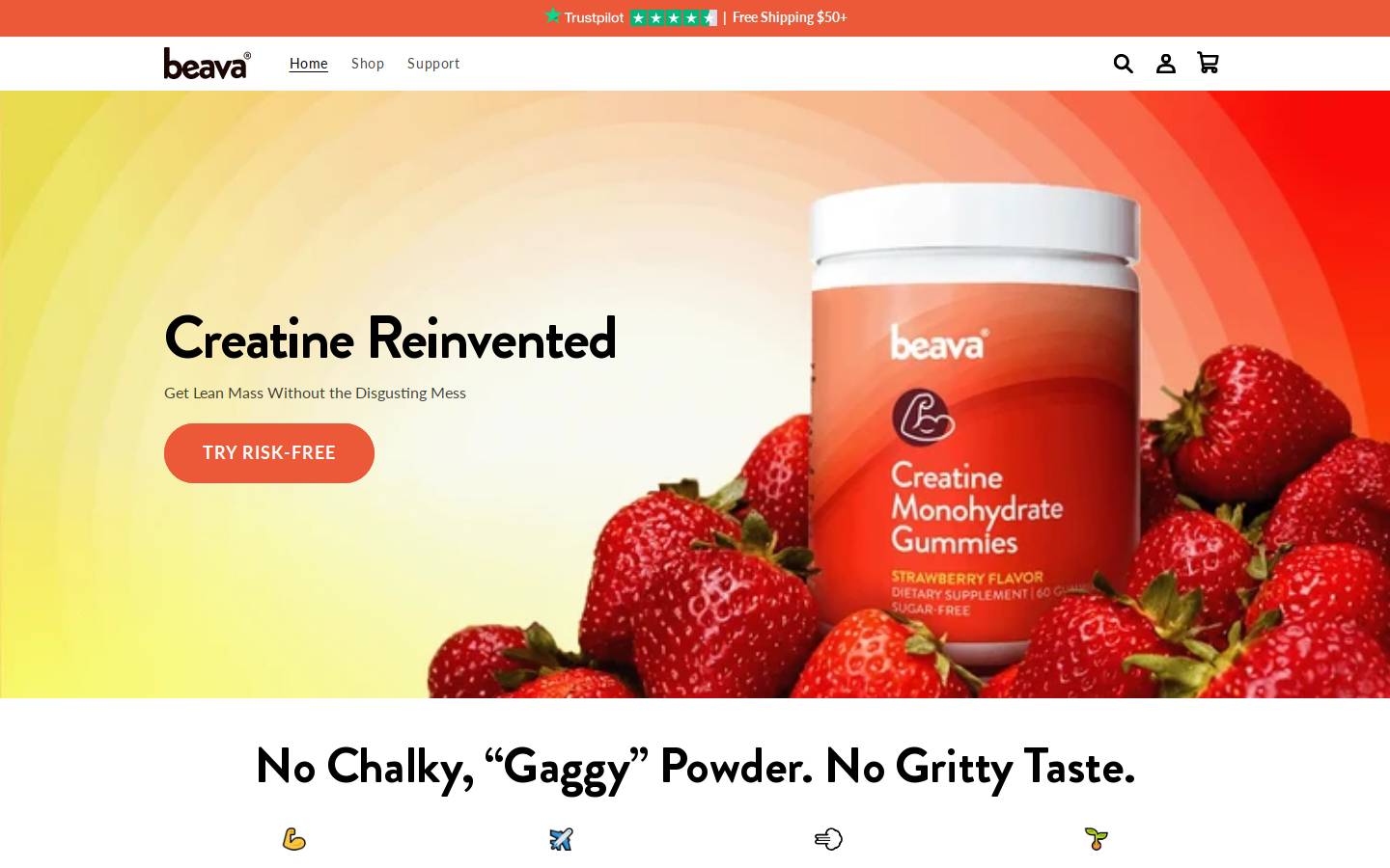 Beava homepage screenshot
