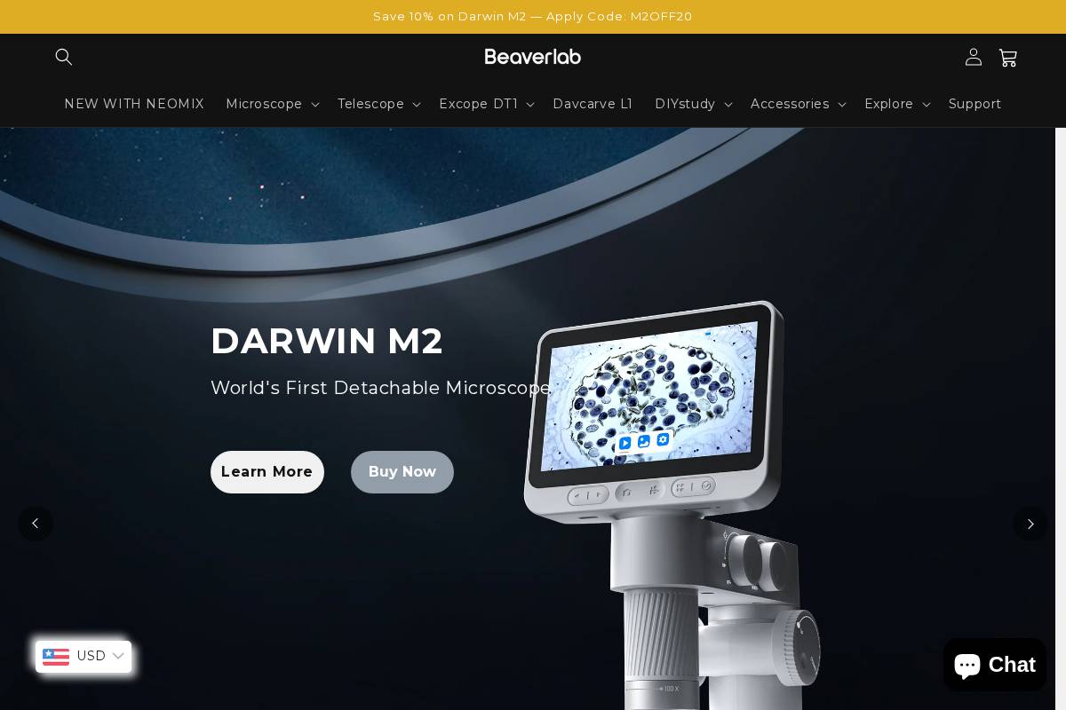 Beaverlabtech homepage screenshot
