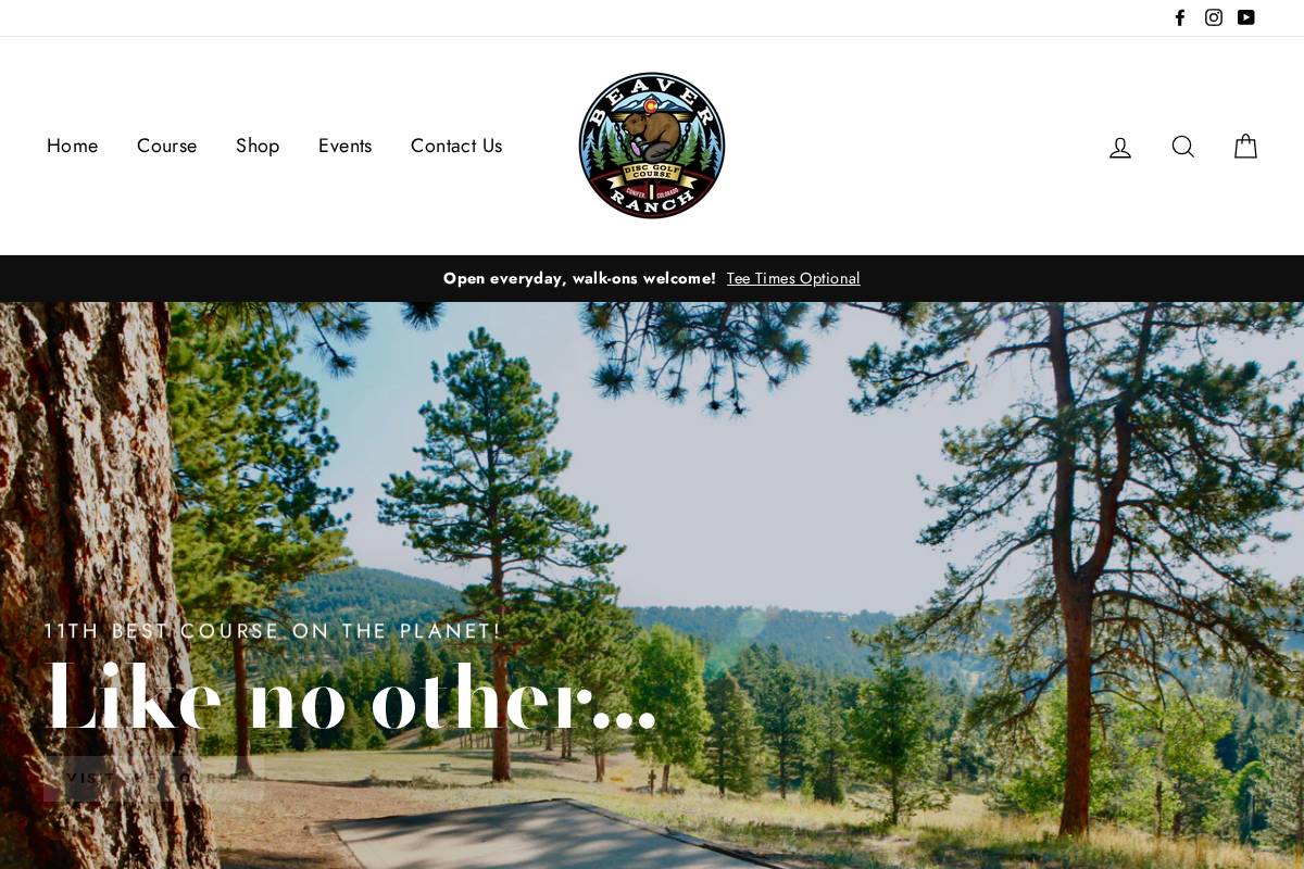 beaverranchdgc.com homepage screenshot