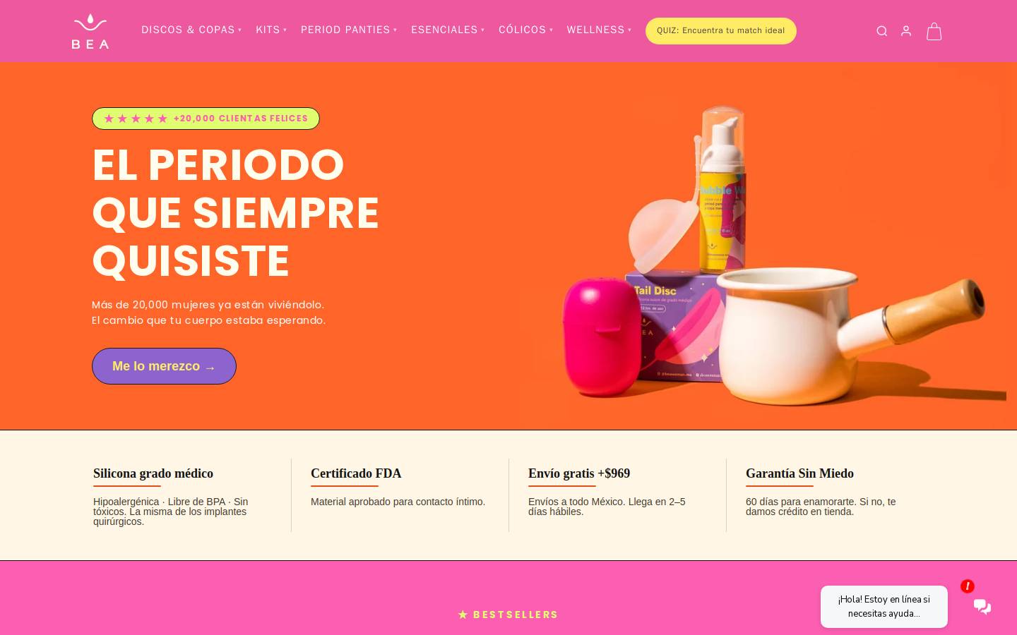 beawoman.mx homepage screenshot
