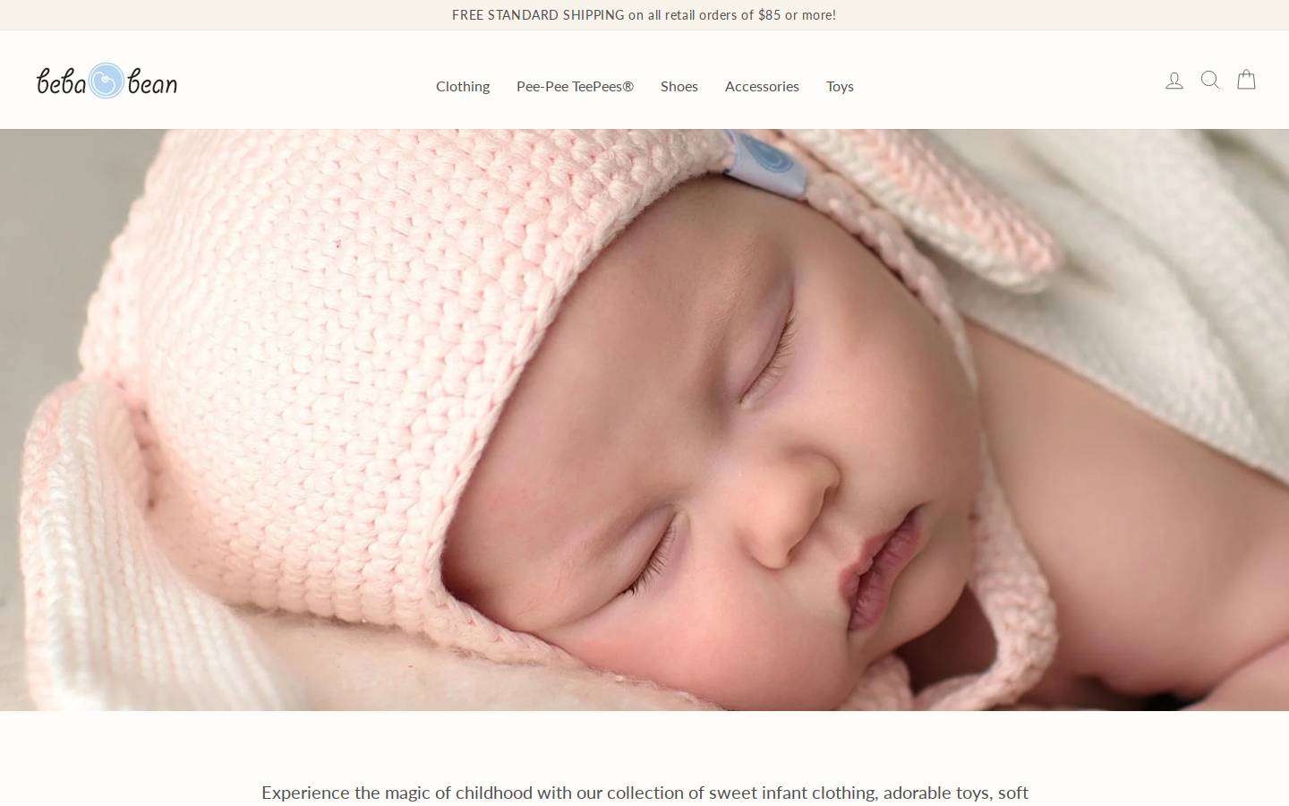 bebabean.com homepage screenshot