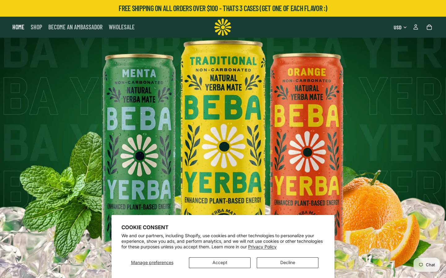bebayerba.com homepage screenshot