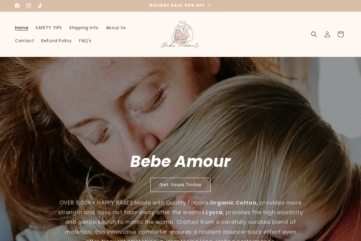 Bebeamourco homepage screenshot