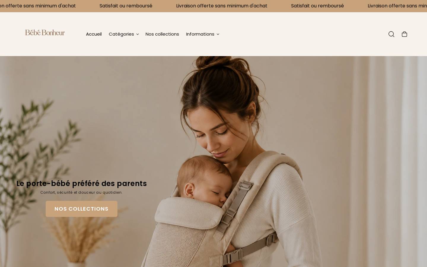 bebebonheur.net homepage screenshot