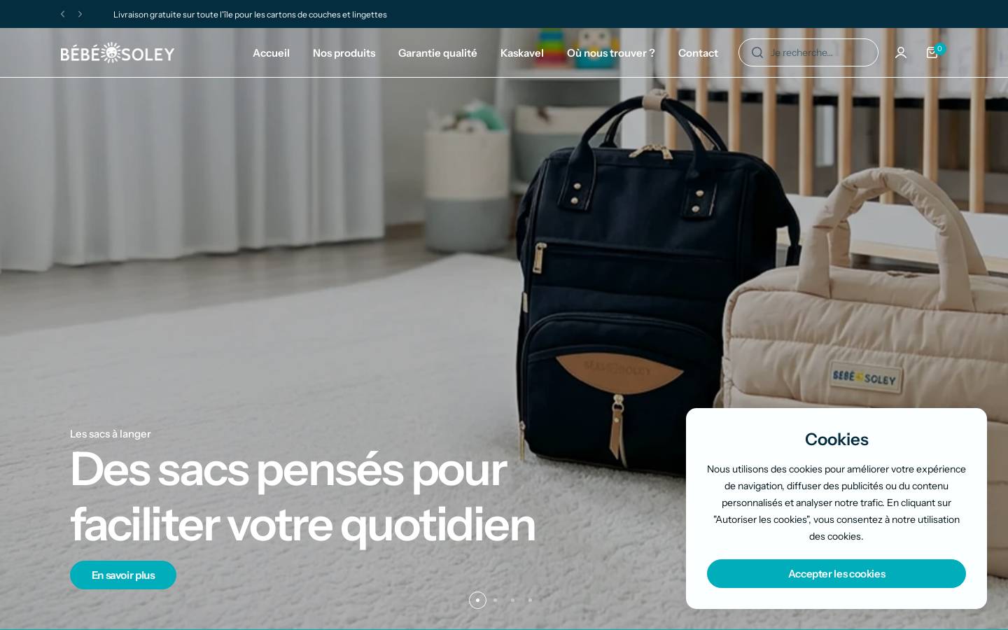 bebesoley.com homepage screenshot