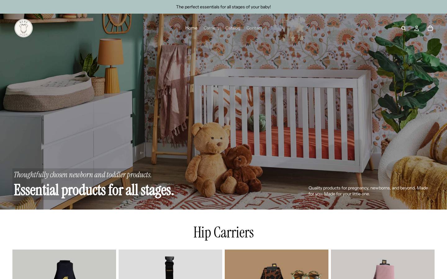 bebestudio.shop homepage screenshot