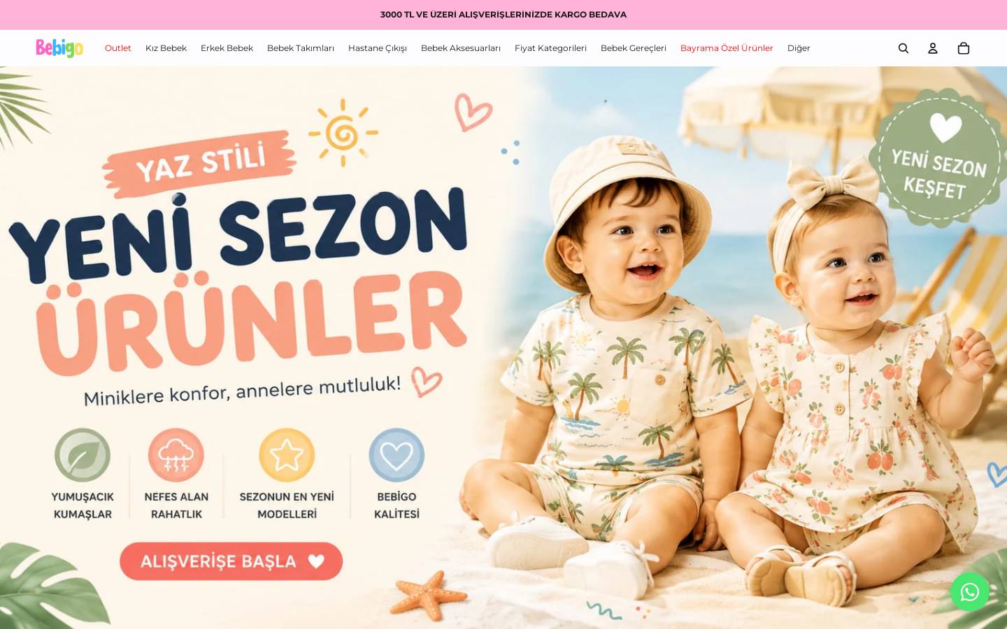 bebigo.com homepage screenshot