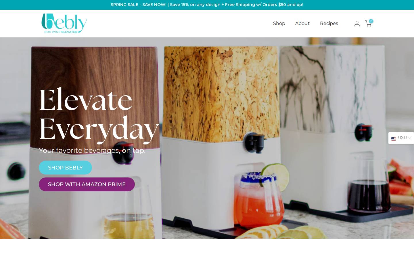 bebly.com homepage screenshot