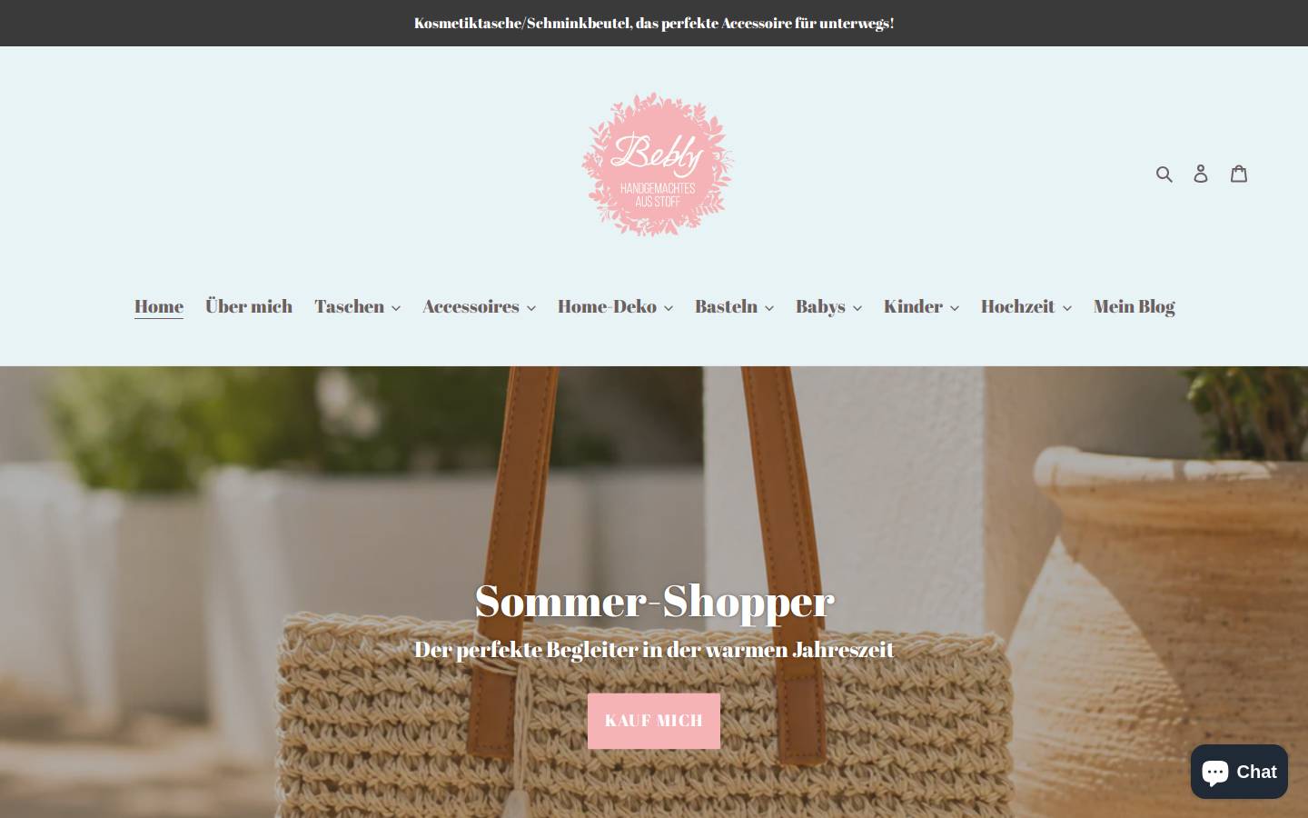 bebly.de homepage screenshot