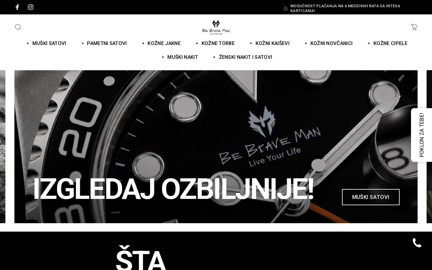 bebraveman.com homepage screenshot