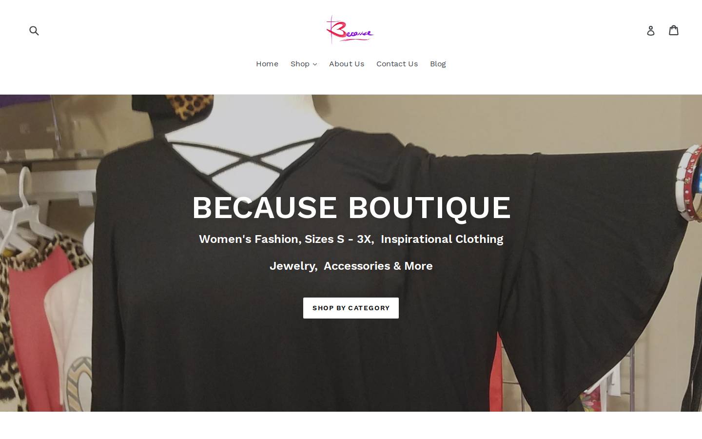 becauseonline.net homepage screenshot