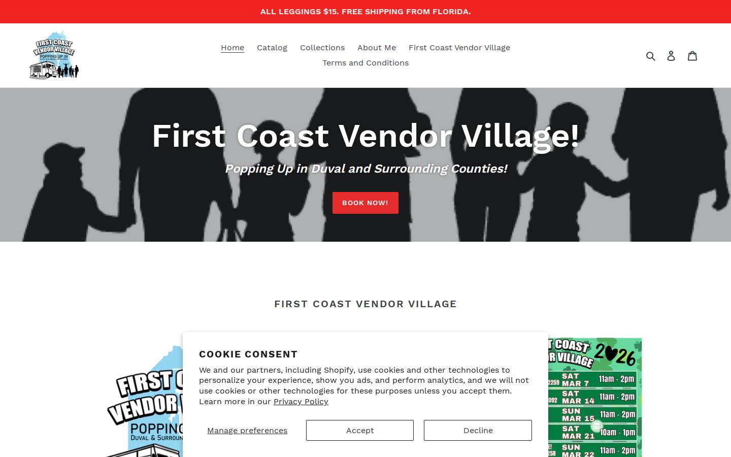 beccasbling.com homepage screenshot