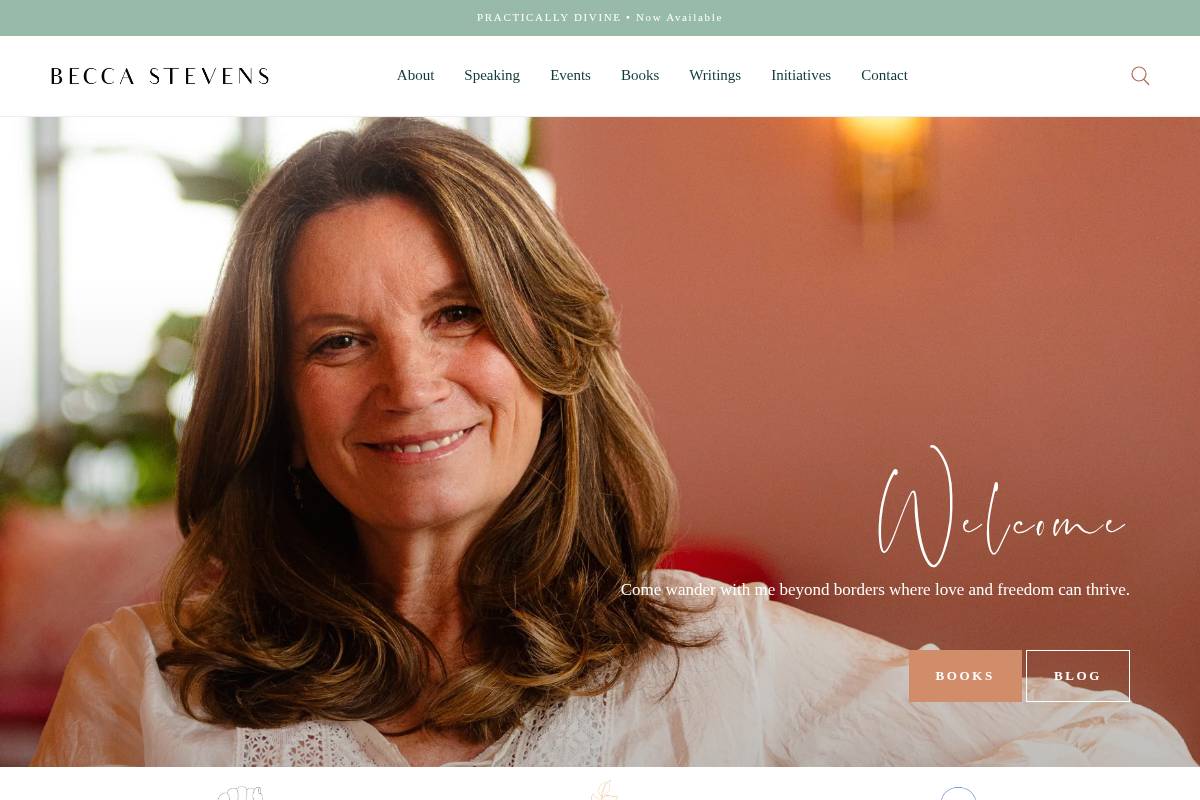 beccastevens.org homepage screenshot