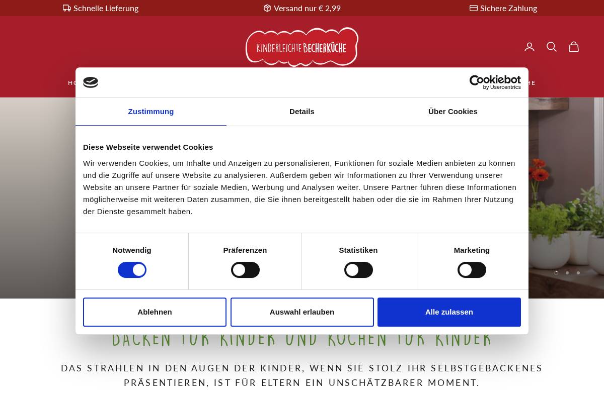 becherkueche.de homepage screenshot