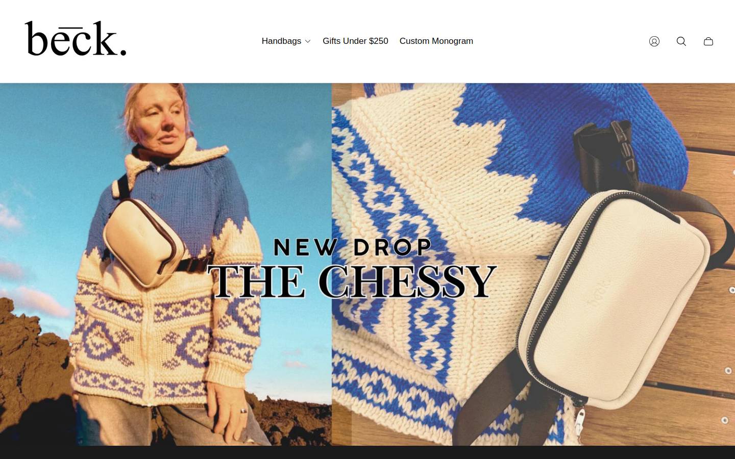 beckbags.com homepage screenshot