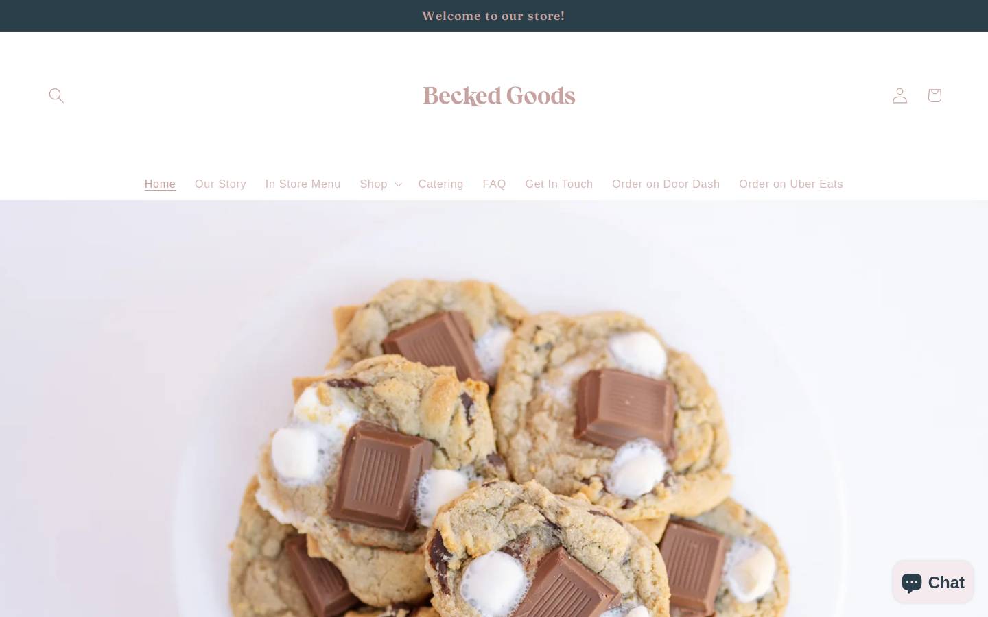 beckedgoods.com homepage screenshot
