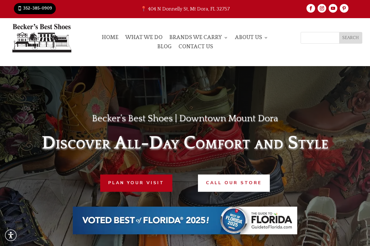 beckersbestshoes.com homepage screenshot