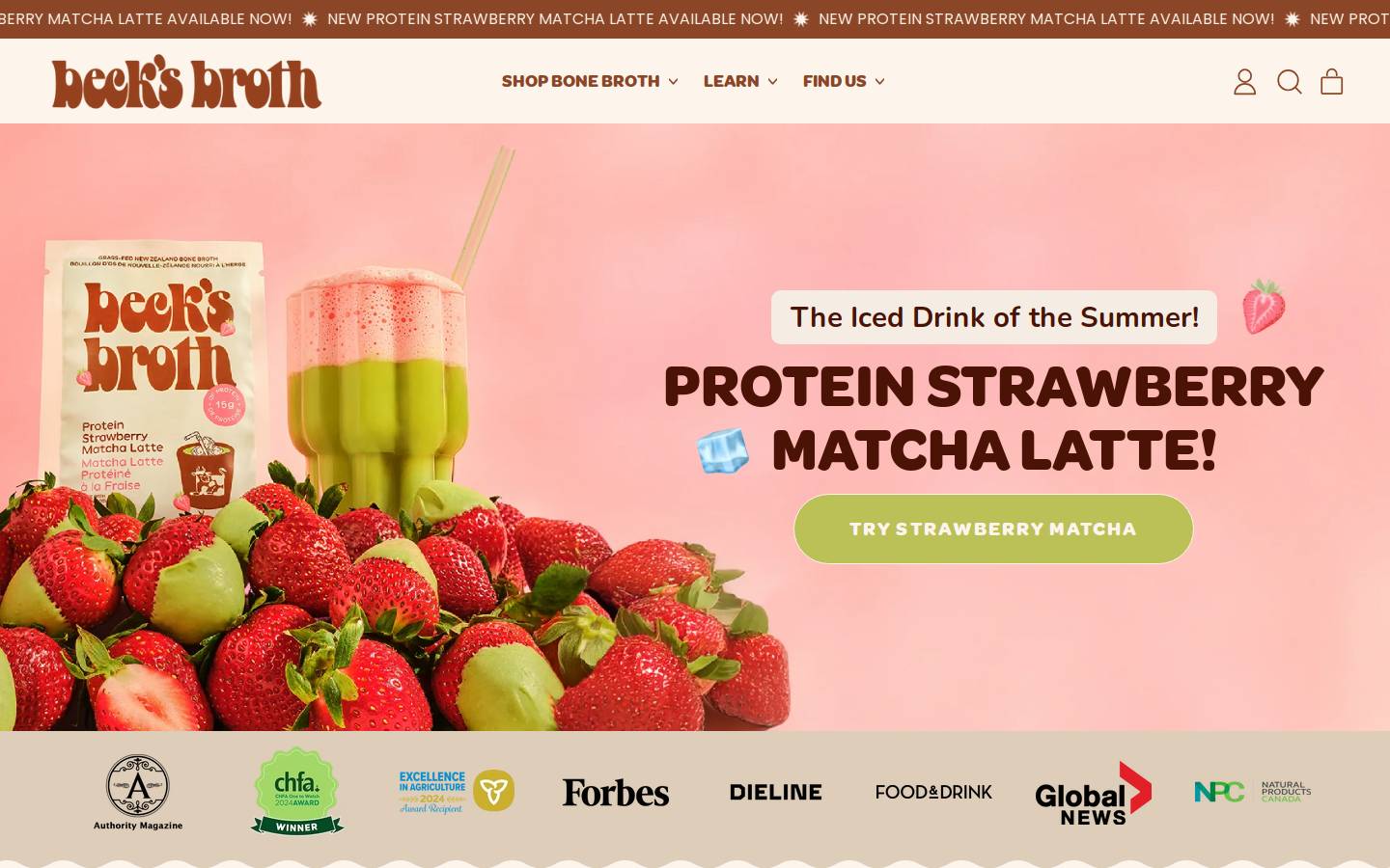 becksbroth.com homepage screenshot