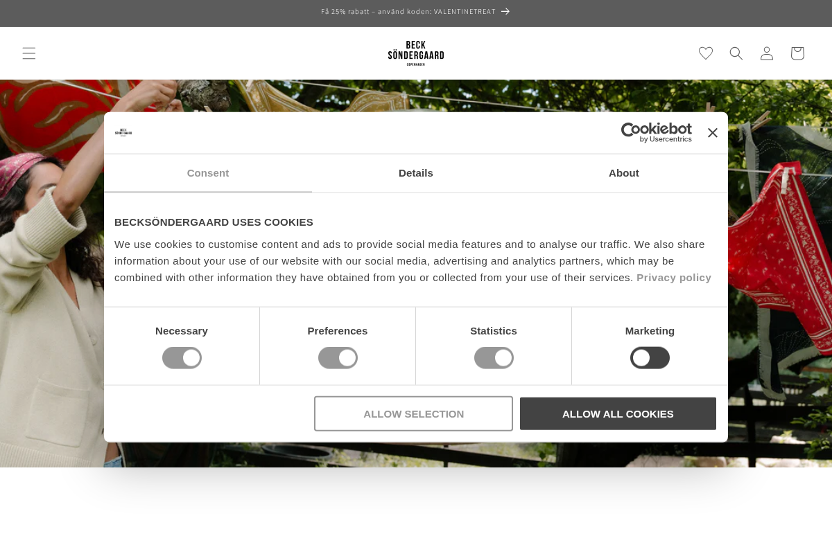 BECKSÖNDERGAARD homepage screenshot
