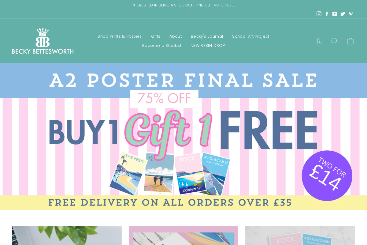 BeckyBettesworth homepage screenshot