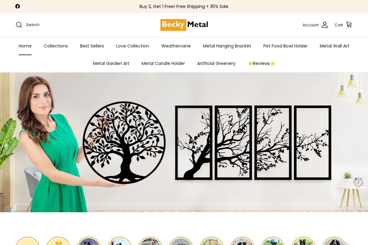 Beckymetal homepage screenshot