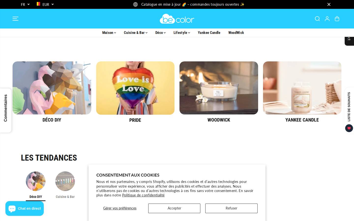 becolor.brussels homepage screenshot