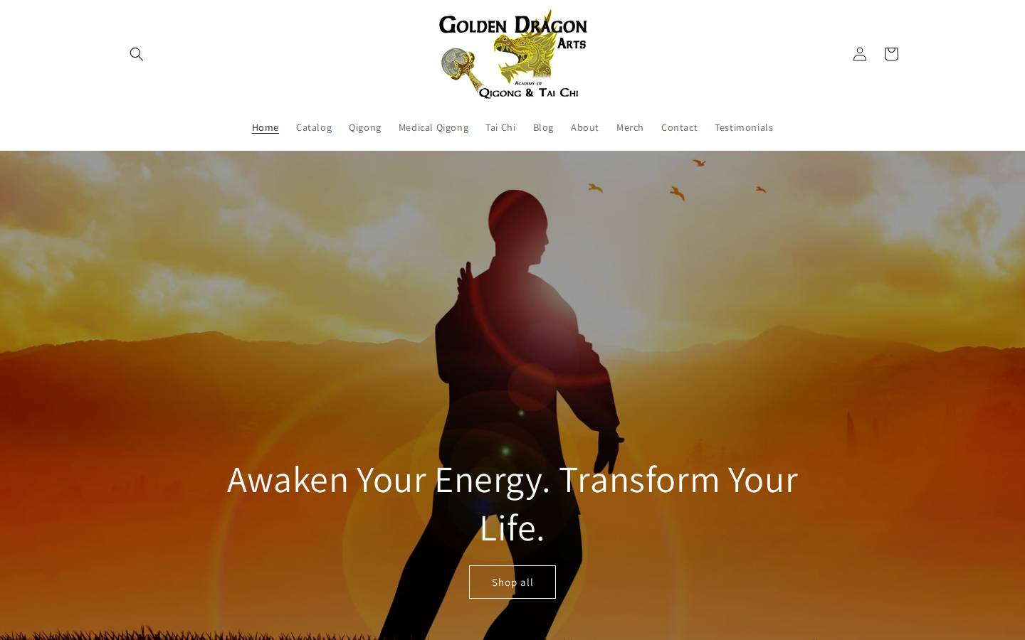 becomeqigong.com homepage screenshot