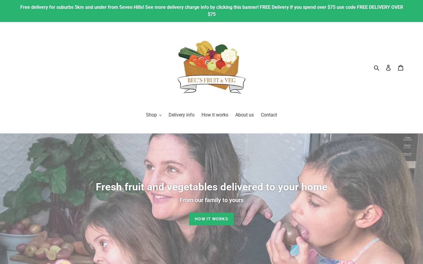becsfruitandveg.com homepage screenshot