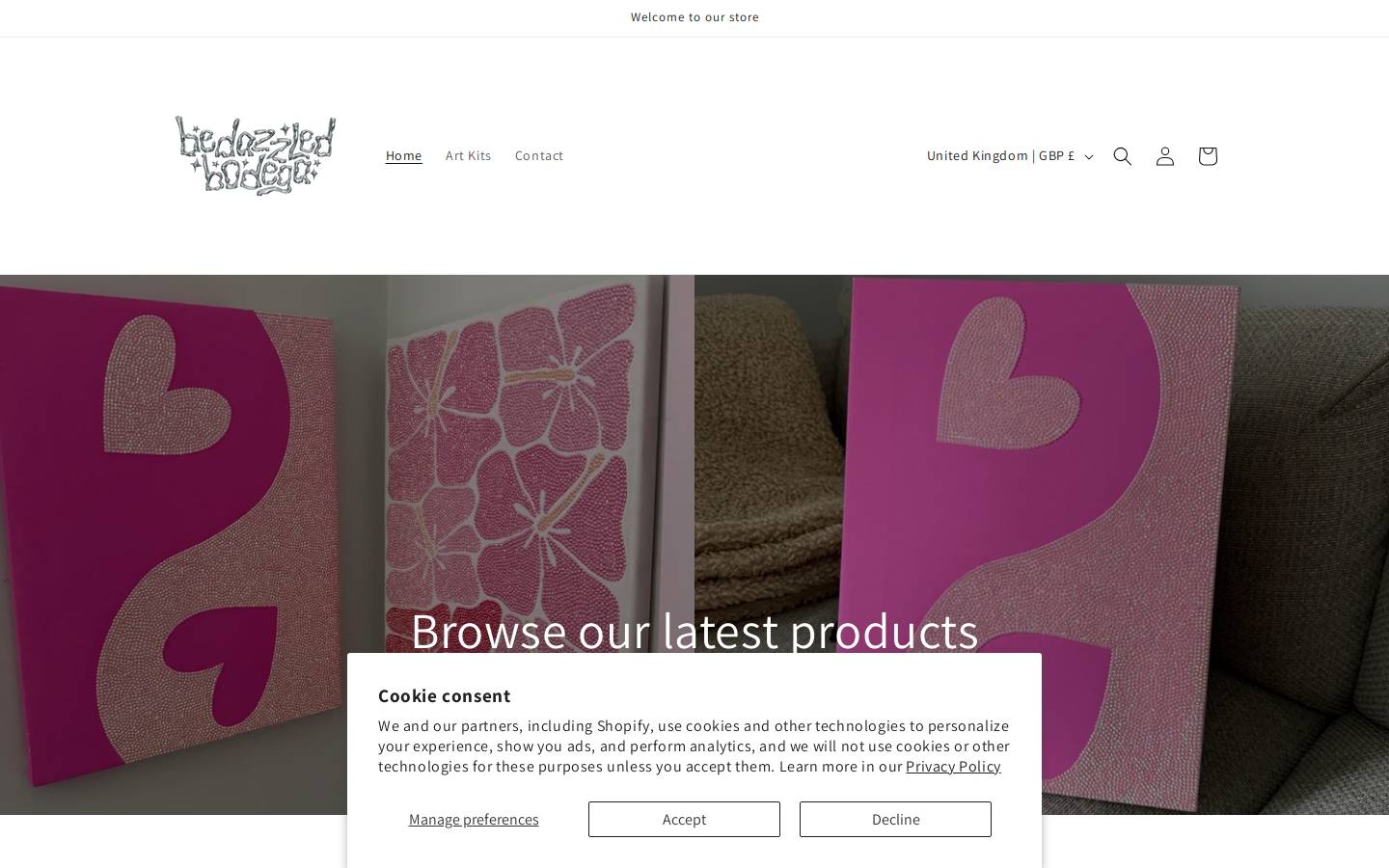 bedazzledbodega.com homepage screenshot