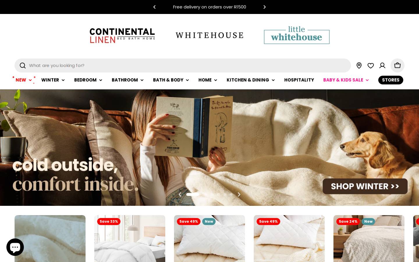 bedbathhomes.co.za homepage screenshot