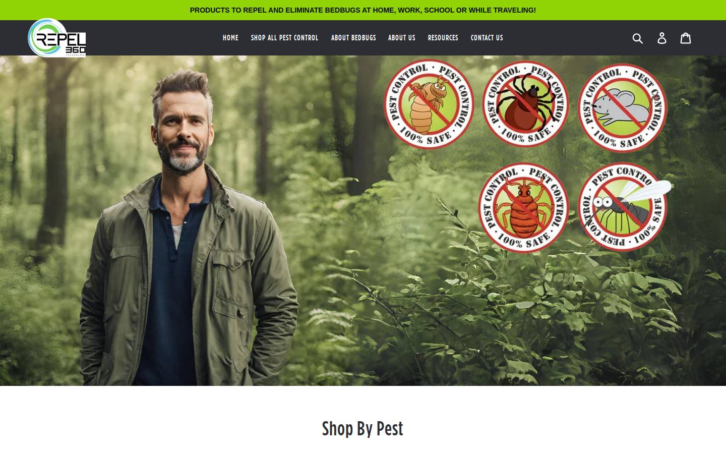 bedbug360.com homepage screenshot