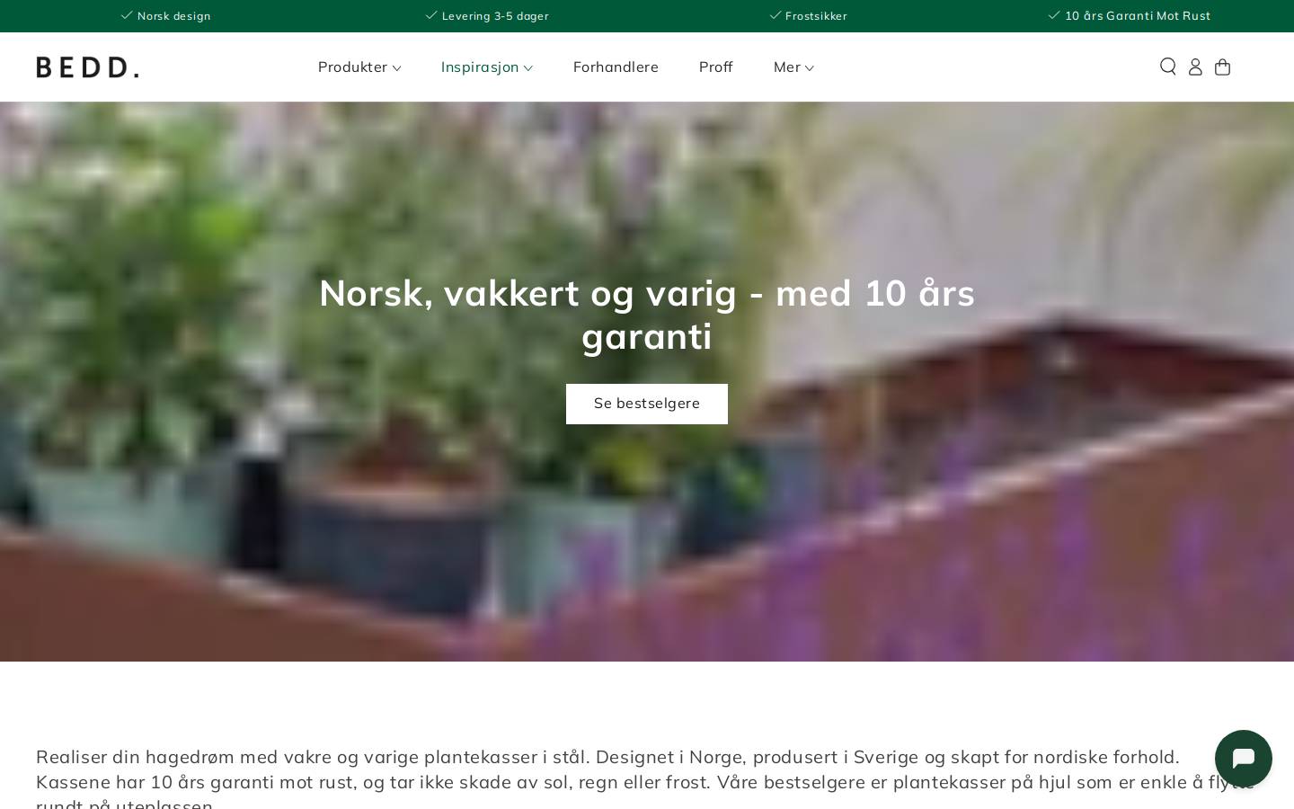 Bedd homepage screenshot
