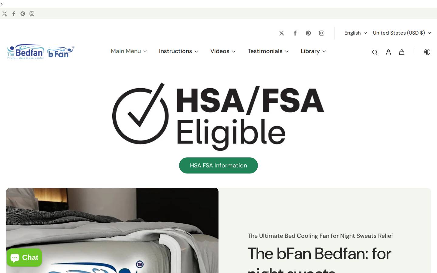 bedfans-usa.com homepage screenshot