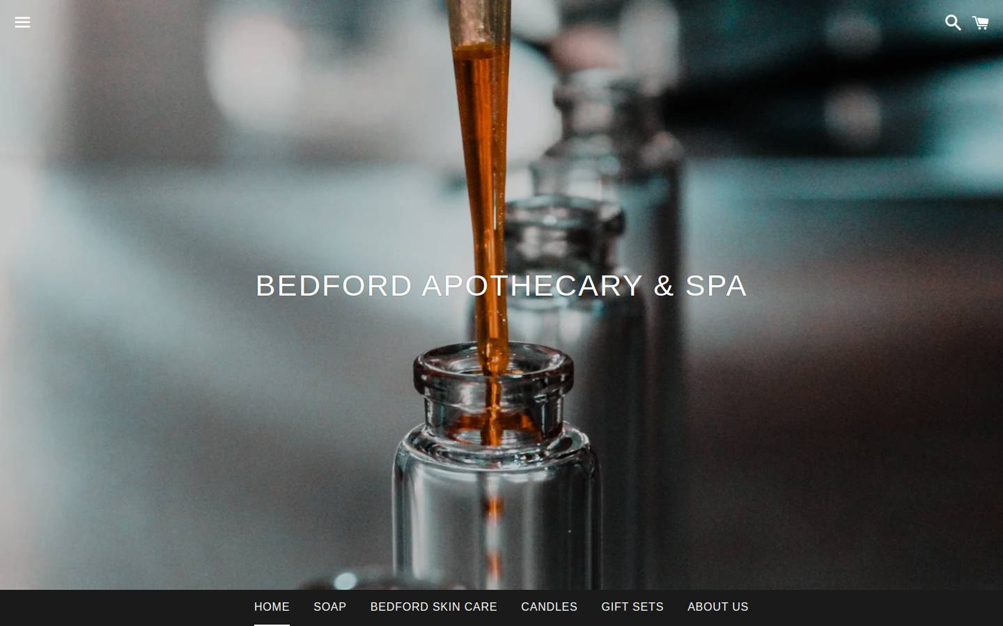 bedfordbotanicals.com homepage screenshot