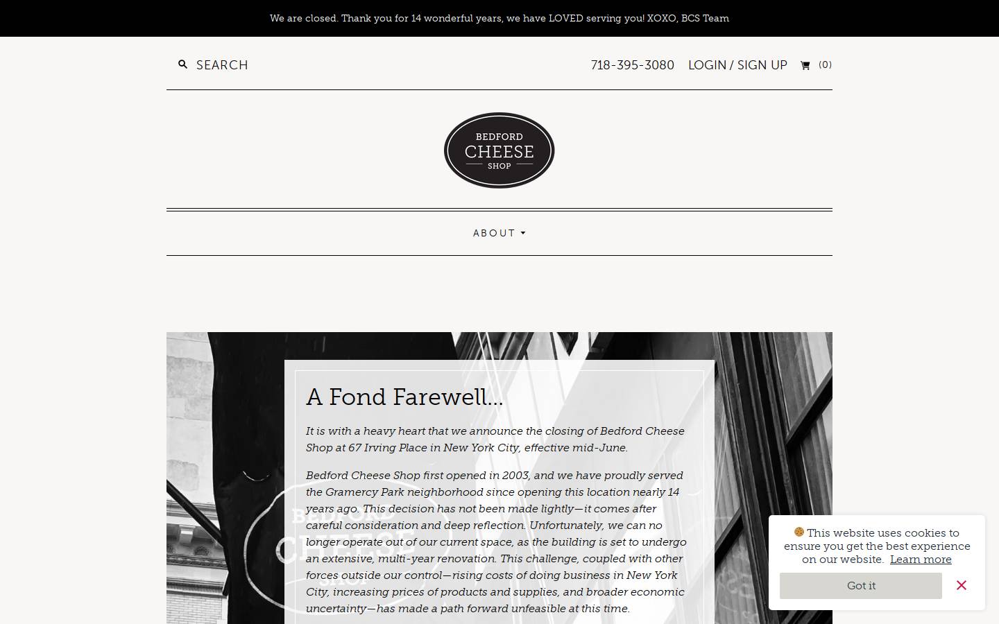 bedfordcheeseshop.com homepage screenshot